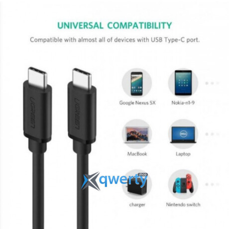 Cable USB Tipo C a USB tipo C de 0.5m Cable USB Tipo C a USB tipo C de 0.5m