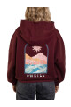 Canguro O'Neill Woman Retro Landscape Oversize Bordó