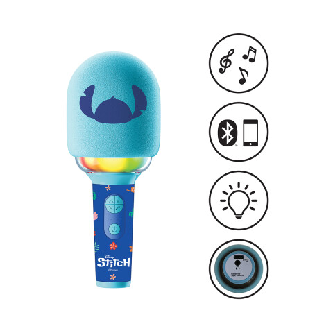 Micrófono Inalámbrico Recargable con Luz Lexibook Stitch