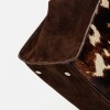 Cartera de mano Mila en cuero pelo Natural
