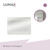 Espejo Horizontal Lumax Xindi Marco Rectangular 90 x 70cm Blanco