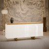 Aparador Buffet SUD 1.8 - Linea Manhattan Off White / Cinamomo