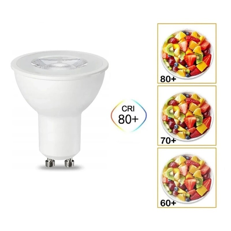 Pack Artefacto de Riel + Gu10 Pack Artefacto Track Long Leticia + LED GU10 7W Dimerizable 100º 2700K