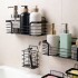 Set x5 Estante Organizador Baño Accesorios Con Adhesivos IMBACK Color Negro Set x5 Estante Organizador Baño Accesorios Con Adhesivos IMBACK Color Negro