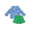 SETREMYSHO Traje De Baño Short + Remera Con Filtro Upf50+ Zoochini - Dino 2t
