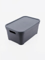 CAJA ORGANIZADORA C/ TAPA PYRAMID 10,8 LTS BEIGE
