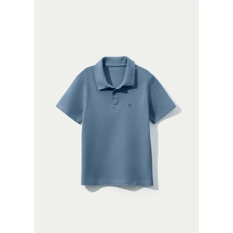 CAMISA POLO MM MASC AZUL MEDIO