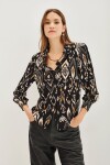 Camisa Hiroko Ikat Negro