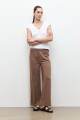 Pantalon contraste lateral topo