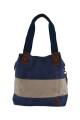 Bolso cartera lona azul