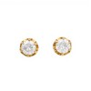 Caravanas Solitario oro- Oro bajo - Zirconia - CA8114 conpiedra
