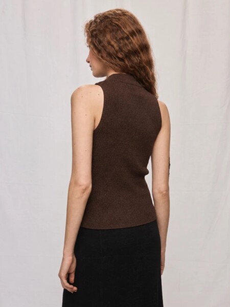 MUSCULOSA D.CASSIN NOIR CHOCOLATE