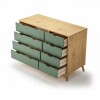 Cómoda 8 Cajones Madera - Linea Dublin Verde