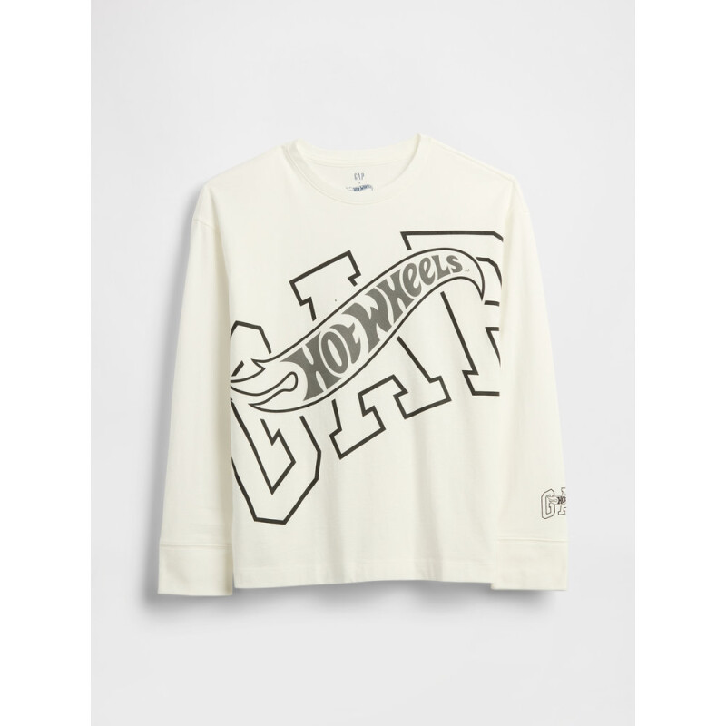 V-JPN LS HW GAP GR TEE NEW OFF WHITE