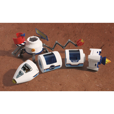 Dos Astronautas con Cohete Espacial Playmobil 71 Piezas U