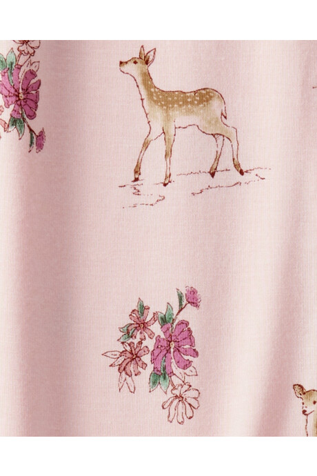 Pijama una pieza de viscosa Ecovero, con pie, diseño bosque, línea Purelysoft Sin color