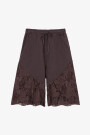 BERMUDA ENCAJE Marron
