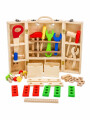 HERRAMIENTAS SET DE MADERA MULTICOLOR