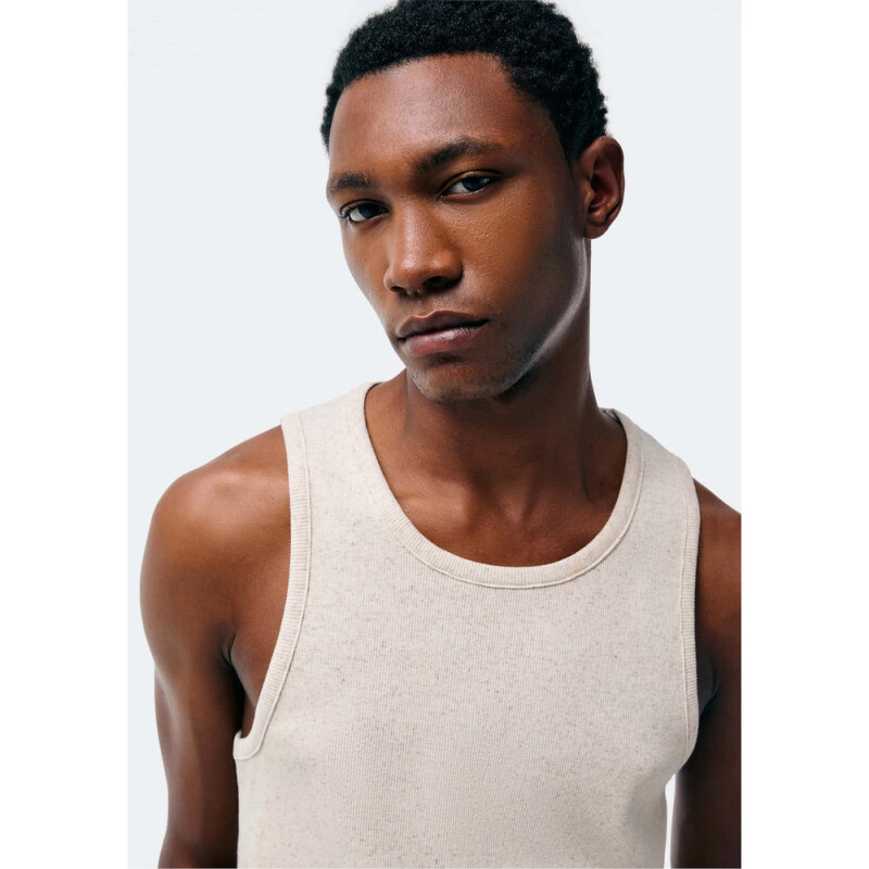 CAMISETA REGATA MASC OFF WHITE