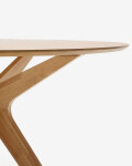 Mesa redonda Naanim de chapa de de roble Ø 120 cm