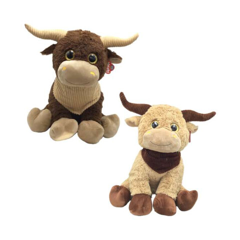 Peluche Toro Diseños Surtidos 40 cm U