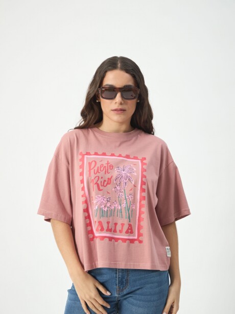 REMERA PUERTO RICO ROSA