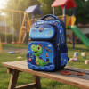 Mochila con 4 bolsillos de Dinosaurio con cartuchera de obsequio Mochila con 4 bolsillos de Dinosaurio con cartuchera de obsequio