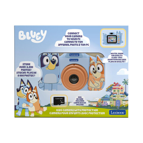 Cámara Digital Multifuncional Recargable Bluey Lexibook U