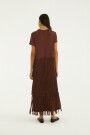 VESTIDO CARIOCA FLECOS Marron