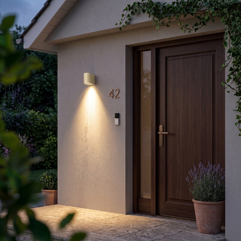 ARTEFACTO PARMA DECORATIVO PARA ADOSAR EN PARED UNIDIRECCIONAL PEQUEÑO Luminaria de Pared Parma Unidireccional Sand Brass