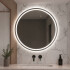 Espejo Led Redondo Para Baño Función Desempañado Led02 60cm ESPEJO REDONDO LED02 60CM LED INTERIOR