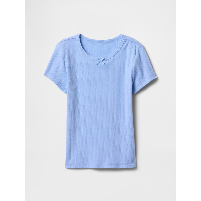 V-SS POINTELLE TEE SHIRTING BLUE