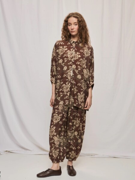 CAMISA D.CASSIN ROSSI MARRON