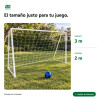 Arco de fútbol 5 de 3 × 2 m con red y pelota Arco de fútbol 5 de 3 × 2 m con red y pelota