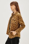 Campera Canvas Leopard Verde