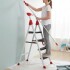 Escalera Plegable De 4 Escalones Hasta 150 Kg Zln0683 ESCALERA PLEGABLE ZILAN ZLN0683