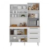 Kit Absoluto de Cocina - 5 puertas 3 cajones Blanco/Cinamomo