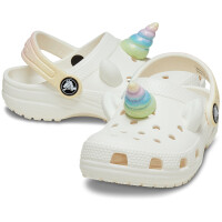 Crocs Classic IAM Rainbow Unicorn Blanco
