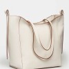 Shopper Cadiz en cuero graneado Natural