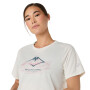 Polo Running Fujitrail Logo SS Top Mujer Cream