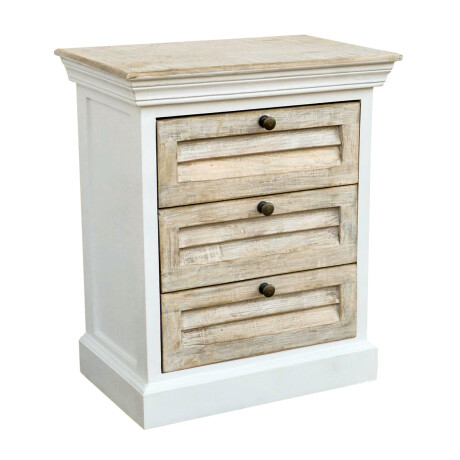 MESA DE LUZ 3C MADERA BLANCO EZIO
