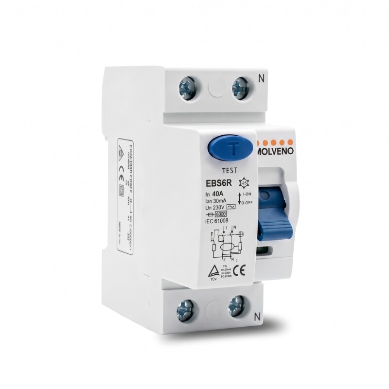 INTERRUPTOR DISYUNTOR DIFERENCIAL Interruptor Disyuntor Diferencial 2P 40A 30mA
