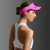 Gorra Running Run Visor Unisex Fuchsia/black