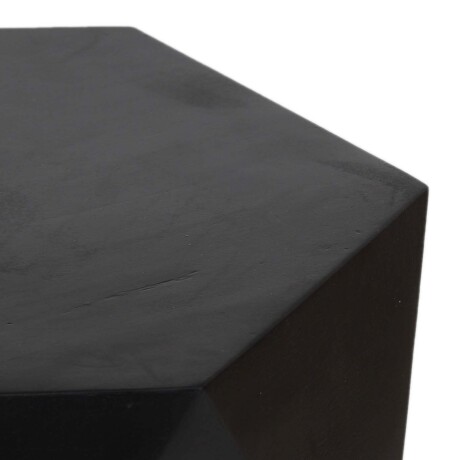 MESA AUXILIAR DE LIVING MADERA NEGRO POLIEDRO