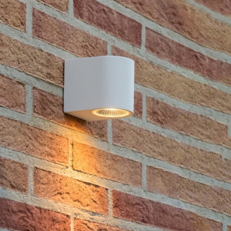 ARTEFACTO PARMA DECORATIVO PARA ADOSAR EN PARED UNIDIRECCIONAL PEQUEÑO Luminaria de Pared Parma Unidireccional Blanca
