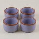 Set x4 Ramequin cerámica 9x5,5 cm VIOLETA