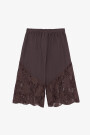 BERMUDA ENCAJE Marron