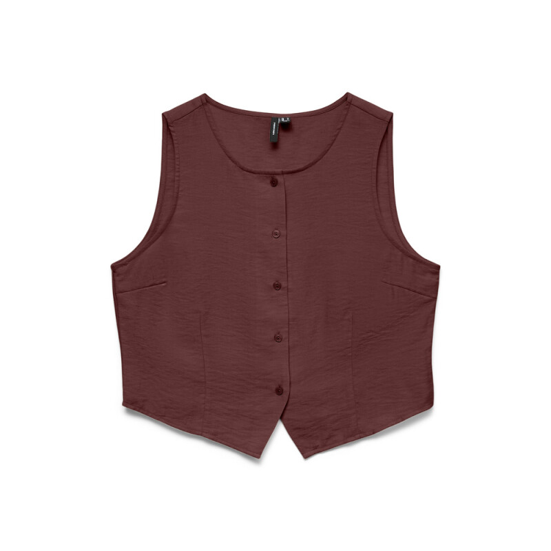VMATHENA S/L O-NECK WAISTCOAT WVN ANDORRA