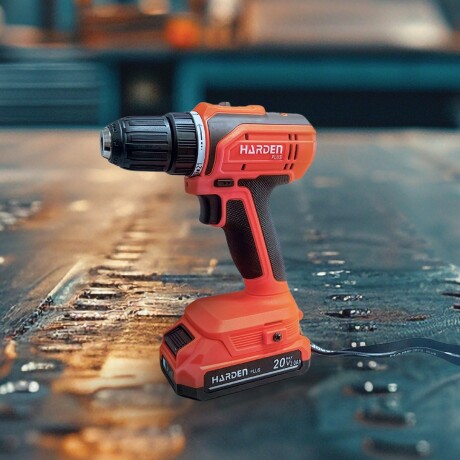 TALADRO ATORNILLADOR 20V 10MM 1BAT 2AMP PRO HARDEN ++ N/a