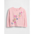 SEPT BF LS GRAPHIC TEE PURE PINK